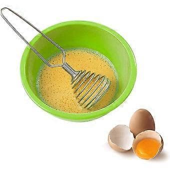 8\" Fransk Fjærspolevisp, Eggmikser i rustfritt stål, Håndvisp