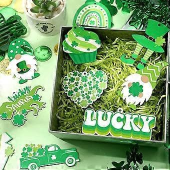 St. Patrick's Day Trä Ornament Dvärg Löv Vår Träd Hängande Skylt Dekoration