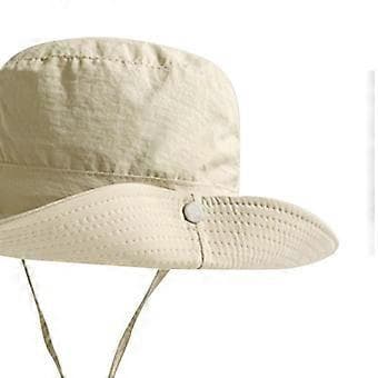 Solhat Spandhat Unisex Sommer Strandhat til Strand Marineblå(Khaki)