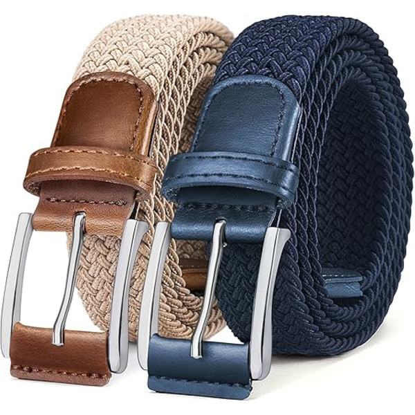 Bälte för Män 6-pack (Blå+Beige)