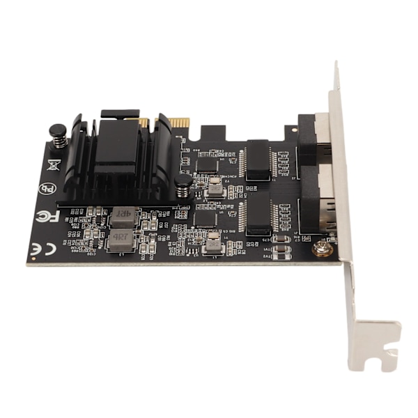 PCIe Nätverkskort Dubbla Portar RTL8125BG Chip 2500 1000 100Mbps 2.5GBase T PCIe Internetadapter för Stationära Datorer PC-Servrar