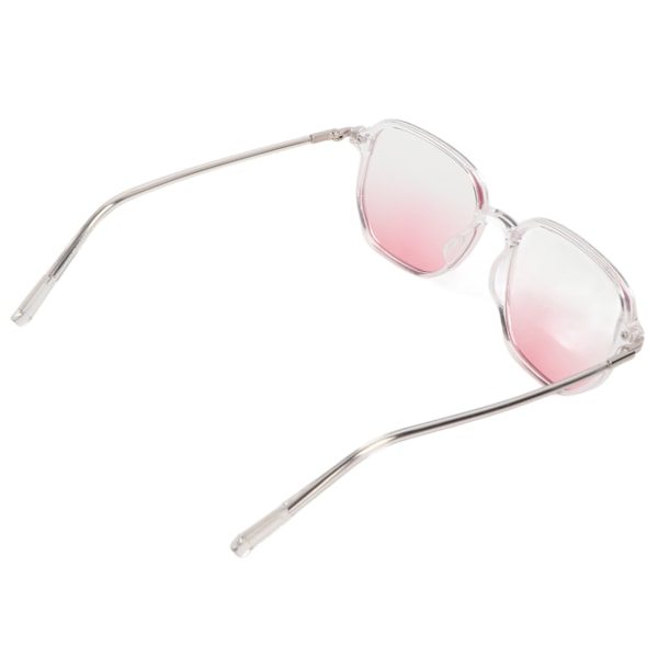Blush Glasögon Transparent Gradient Lins Stor PC-båge Mode Blått Ljusblockerande Solglasögon