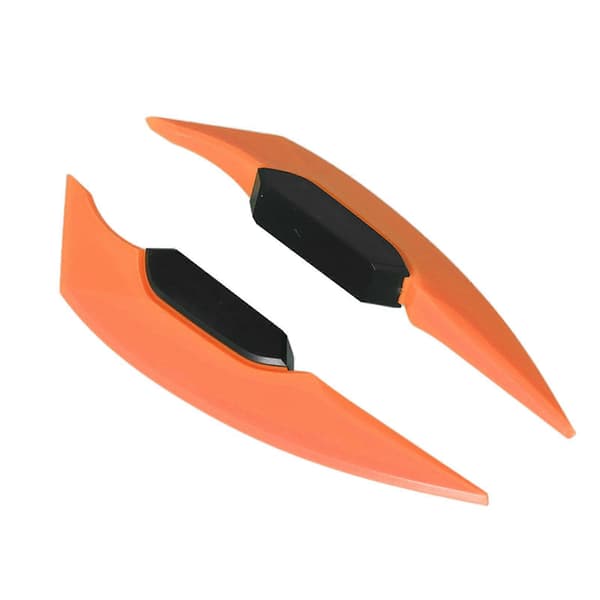 1 par motorcykel sidovinge aerodynamisk vingspoiler universal för motorcykel elcyklar orange