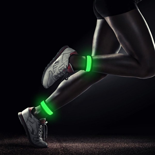 LED-armband med ljus för löpning och promenader i mörker, reflexarmband för löpare, uppladdningsbara jogginglampor, hög synlighet för säkerhet vid nattlöpning Pink