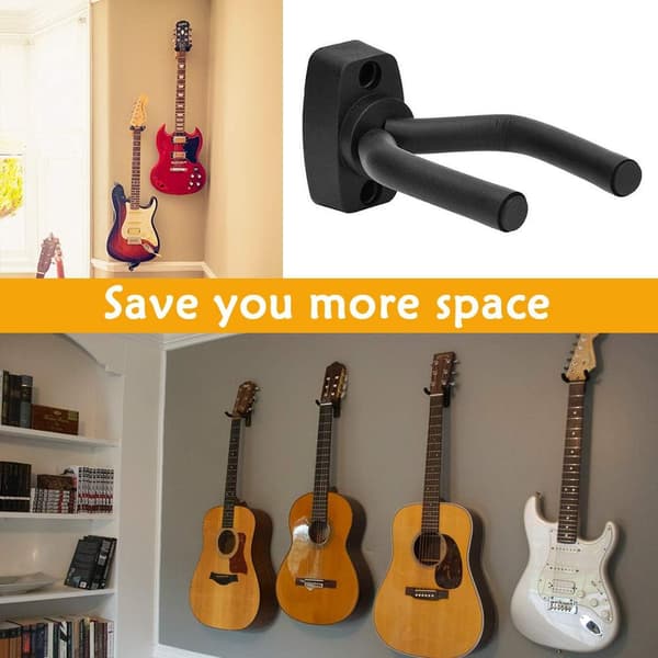 2-pack Premium Gitarr Väggfäste Hängare Ukulele Stativ med Skruvar