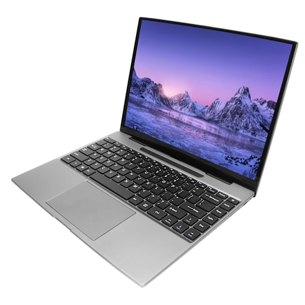14-tums laptop för Windows 11 för Intel J4125CPU 2.4G 5G WIFI 3K IPS Silver Bärbar Laptop Med Magnetisk Kamera 100‑240V 8+256 EU-kontakt