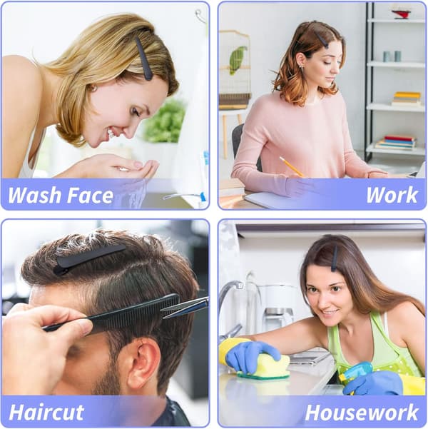12 Stykker Profesjonelle Hårklemmer, Plast Andebeak Hårspenne
