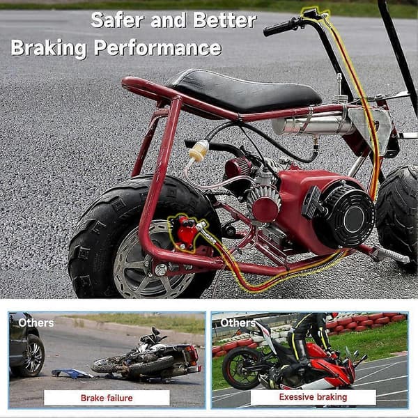Cykelhydraulisk skivbromssats för Baja DB30 Doodle Bug Dirt Bug Racer 97cc 79cc 2.8hk motor