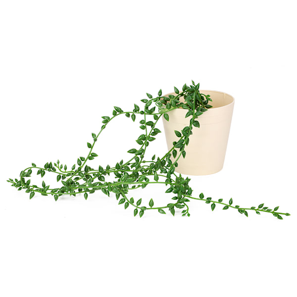 Konstgjorda blad plastväxt vägg hängande murgröna blomma hem