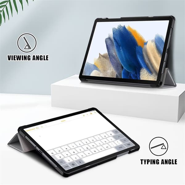 Trefoldbart PU-skinnnettbrettdeksel kompatibelt med 2025 TAB S10 FE Plus 13,1-tommers modell