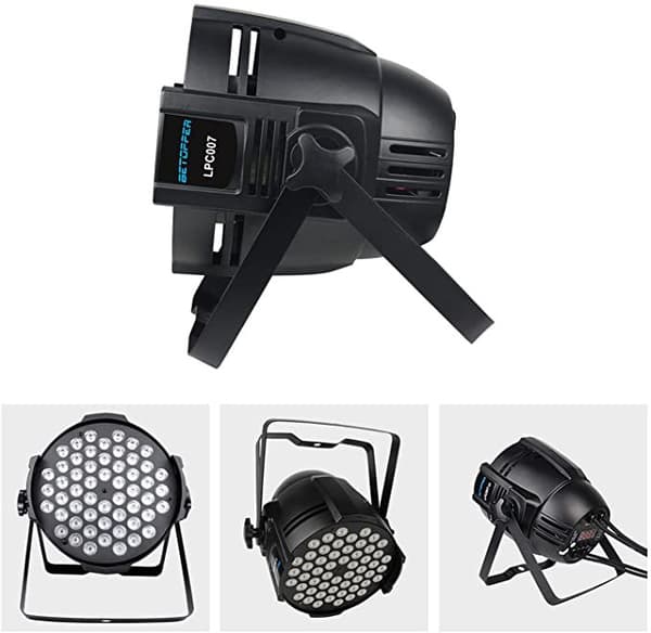 DJ Lys LED DMX Par String Lys Party Spot Projektor 54*3W Hvit