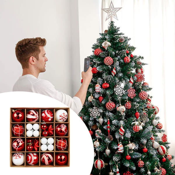 Julekulepynt til juletre, juletrepynt Style 6