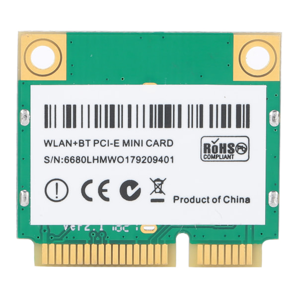 WiFi 6E-kort, pålitlig prestanda, tri-band trådlös modul, Bluetooth 5.3 intern adapter för bärbar dator med 802.11AC dual-band stöd MINI PCI E