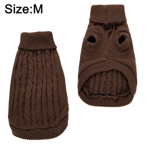 Kæledyrs vinter sweater Solid hundesweater Kæledyrsbipod