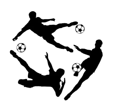 Fodbold Sport Dekaler Børneværelse Vægsticker Tatt