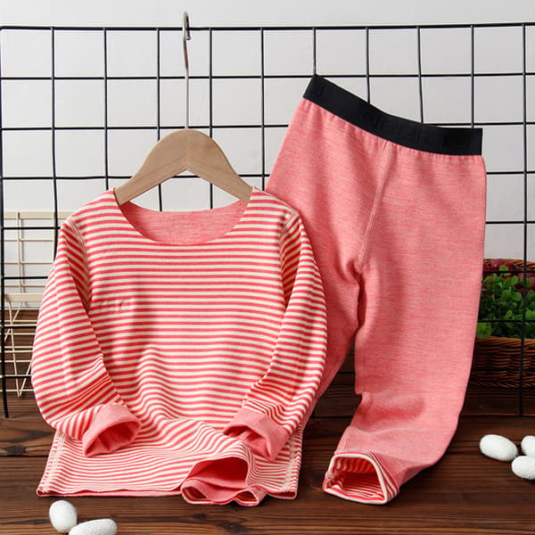 Toddler Pyjamas Piger Drenge Varme Bomulds Pjs til Børn pink 100cm