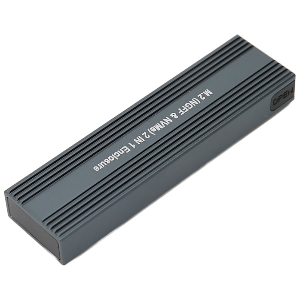 HDD-kabinett USB3.1 Typ C 10Gbps Höghastighets M.2-kabinett med Aluminium Mg-legeringsskal för Windows för OS X för Linux