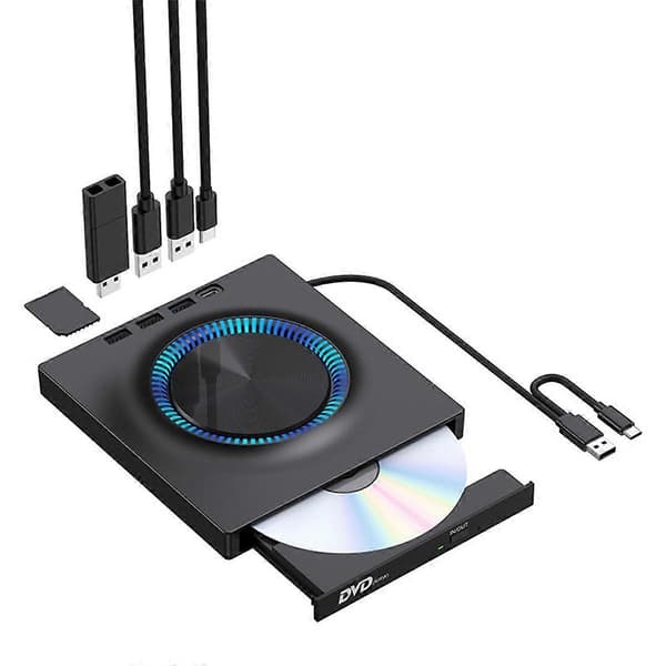 USB Extern Optisk Enhet Bärbar CD DVD-spelare Brännare Expansionskort Stationär Extern Dator Notebook-inspelning