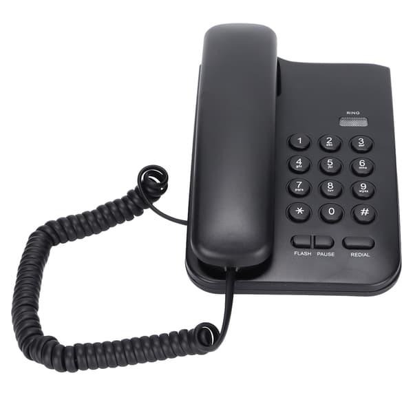 Väggmonterad fast telefon med samtalsindikator, P T Dual Mode Anti-Interference fasttelefon stöder återuppringning för hotell och kontor