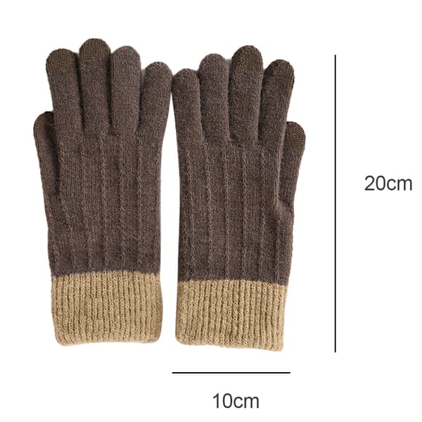 Vinter Touchscreen Stretch Termiska Magiska Handskar Varma Ullstickade Tjocka Fleecefodrade