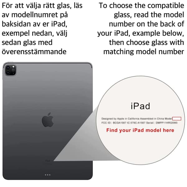 2-pack skärmskydd i härdat glas för iPad gen 10 2022