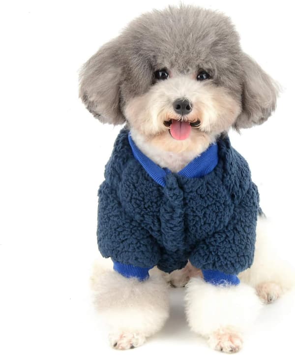 Kæledyrstøj Vinter Varm Fleece Frakke til Lille Hund Fleece Pullover