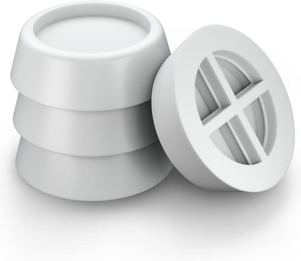 4 stk. vaskemaskinefødder, anti-vibrations gummifødder