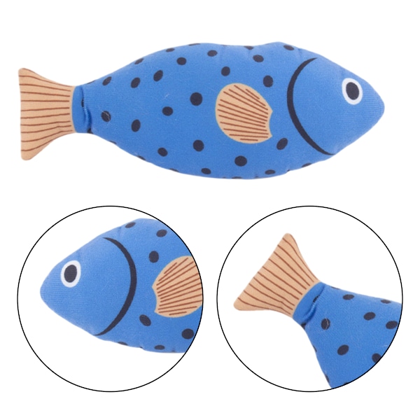 Kattleksaker Fisk Interaktiva Sparkleksaker för Innekatter Kattmynta Leksaker med Ljud Kattleksak med Kattunge Style 1