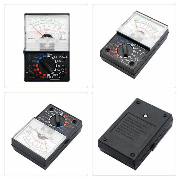Analogt multimeter elektrisk voltmeter kontinuitetstester YX 1000A AC DC