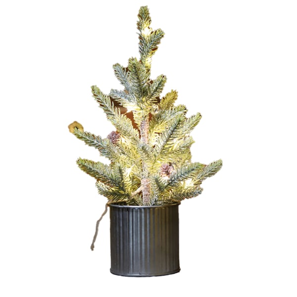 Flocking artificial Christmas tree, desktop cedar Christmas