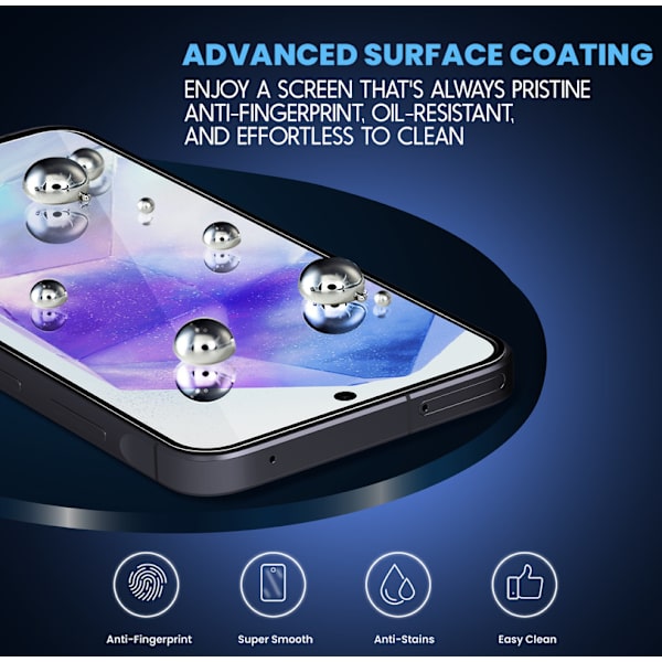 2-Pack SAMSUNG A55 Skärmskydd - Härdat Glas 9H - Super kvalitet 3D