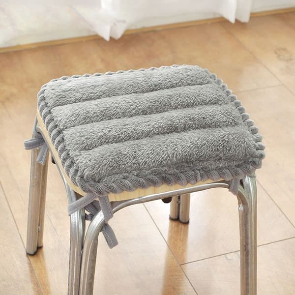 Vinter tjock plysch matstol dyna 30*30CM kontor dator halkfri sittdyna