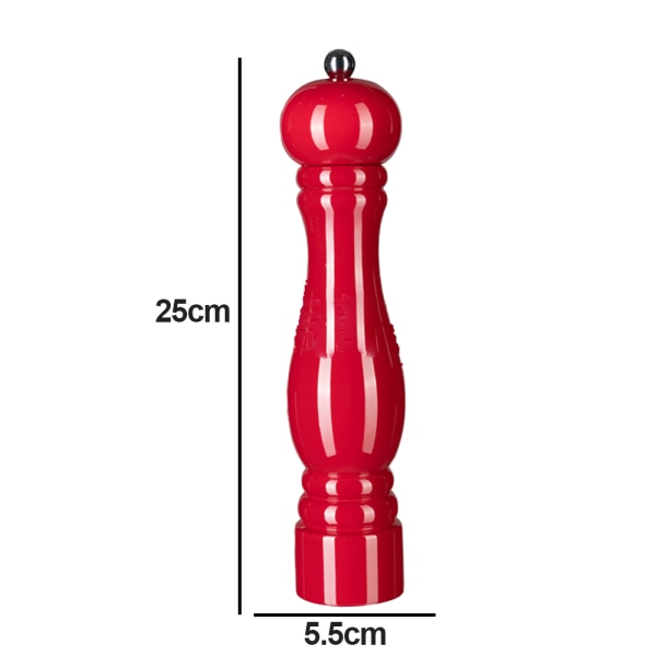 Träpepparkvarn Bokträpepparkvarn Färgmanual 10 inch red