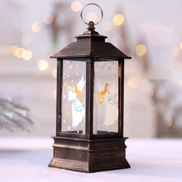 Julelys med LED fyrfadslys til julepynt