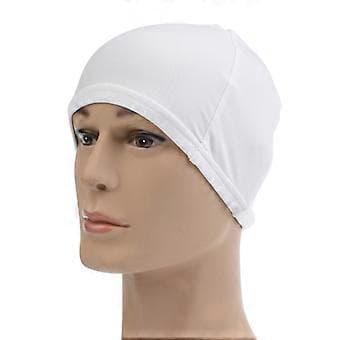 Svedhue Justerbar Cykelhat Skull Cap Hjelmforing (Hvid)