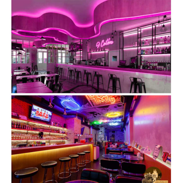 5M LED RGB-ljusladdningsbar ljusremsa med fjärrkontroll