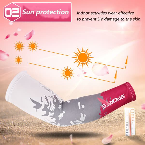 4 par sommer kølige arm sleeves UV beskyttelse armbeskyttelse