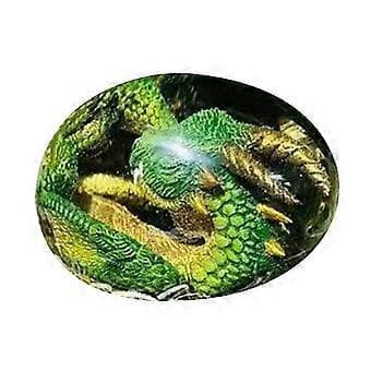 Drakägg Kristall Transparent Resin Skulptur