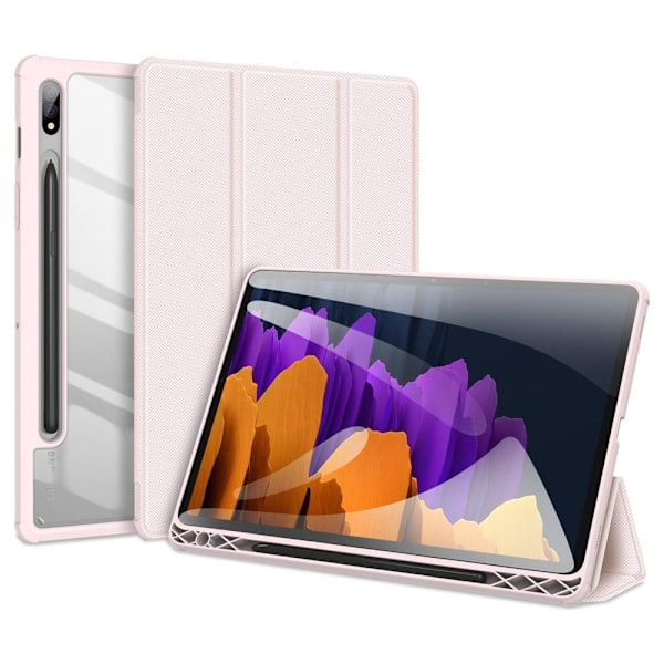 DUX DUCIS Samsung Galaxy Tab S7 / Tab S8 Fodral TOBY Pennhållare Rosa