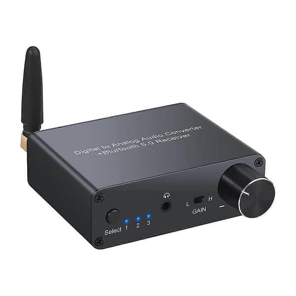 192k-omformer med hodetelefonforsterker digital til analog omformer 3,5 mm lydadapter