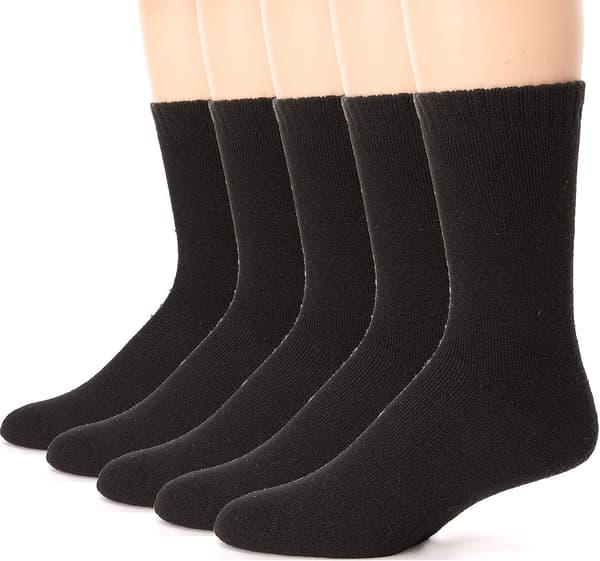 Ull Fuzzy Tykke Varme Vinter Sokker for Menn 5 Par