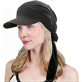 Hodeplagg med brem for kvinner, solbeskyttelse, baseballcaps, turban, newsboy cap