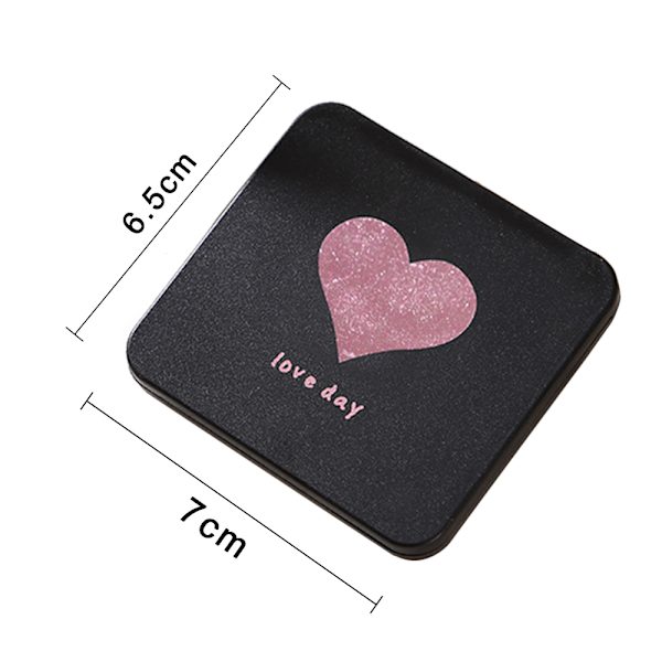Ljus resemakeup spegel, 1x/10x förstoring, kompakt,