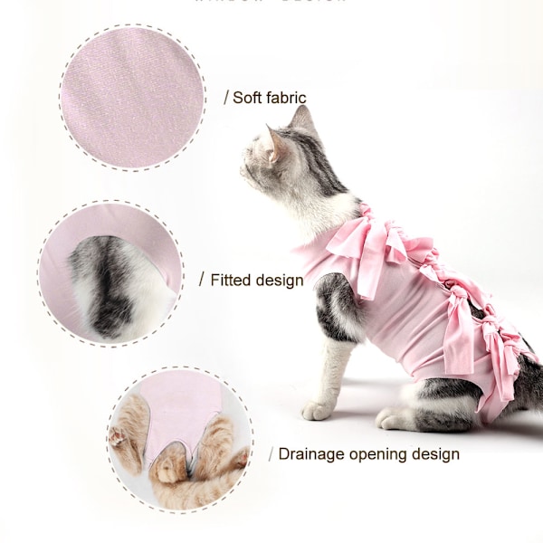 1 st tryckta modell katt spay/neuter dräkt Katt postoperativ dräkt