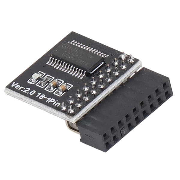 Fristående Krypteringsprocessor TPM2.0 Modul för ASROCK Moderkort Säker Lagring Krypteringssäkerhetsmodul Kompatibel med WIN11 LPC TPM 2.0