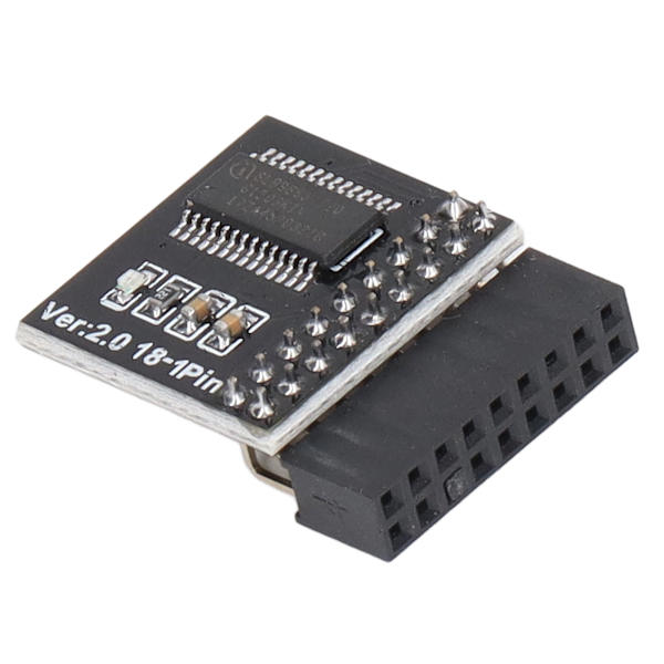 TPM2.0 Säkerhetsmodul, Krypteringssäkerhetsmodul TPM2.0 Fristående Krypteringsprocessor för ASROCK Moderkort Kompatibel med WIN11 Stöder DDR4