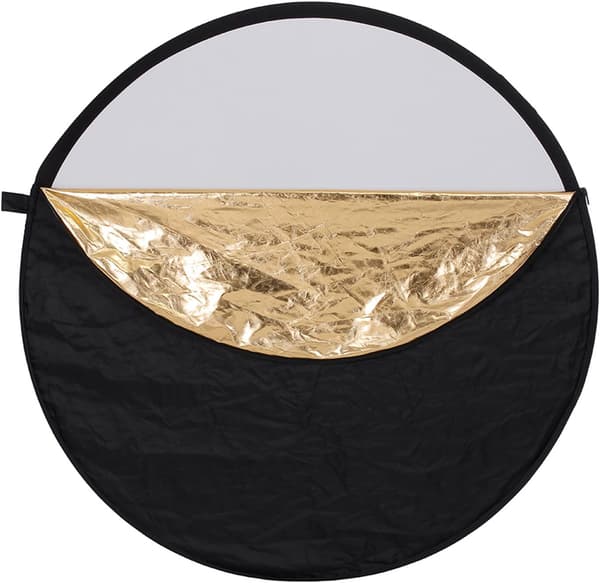 5 i 1 Reflektor 32 tommer 80 cm bærbar gennemsigtig, sølv, guld,