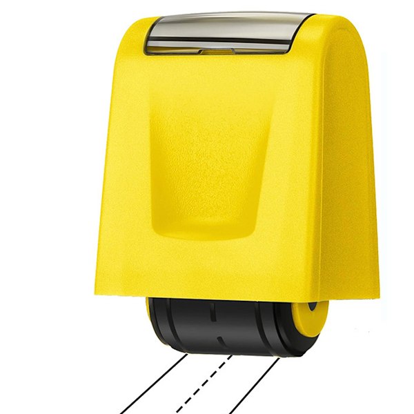 1 st Dashed Handskriftslinjer Stämpel Självfärgande Linjeövning Rullstämplar för Lärare Barn Lärande Stämplar Mening Strips Handskriftsövning Yellow