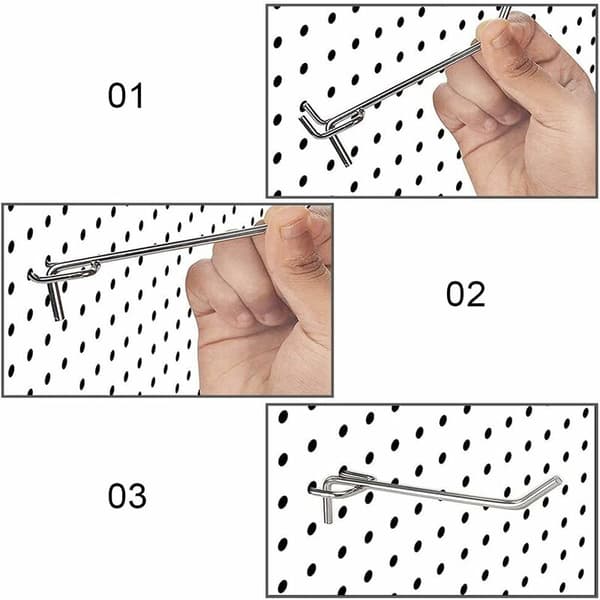 Opbevaringskrog 40 stk. Pegboard krog, Pegboard sortiment, Pegboard Do