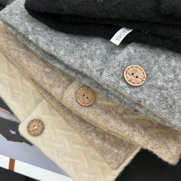 Høst Vinter Unisex Skjerf Kort All Neck Varm Tykke Skjerf Mann Kvinner